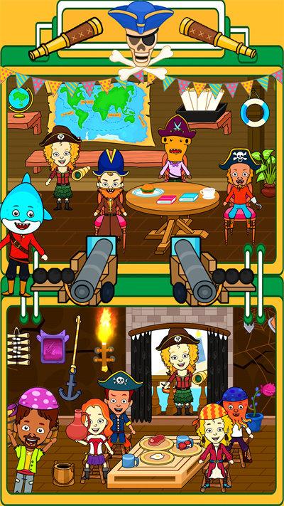 迷你生活海盗小镇最新版下载,迷你生活海盗小镇,儿童手游,模拟手游